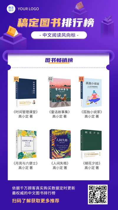 图书文学阅读书单排行榜单海报
