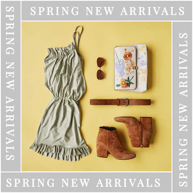 Word Surround Frame Simple Fashion Women's Wear New Arrival Display Ecommerce Product Image预览效果