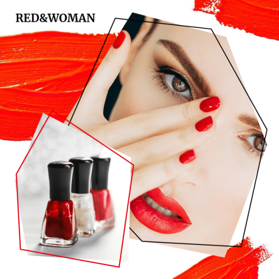 Fashion Geometry Frame Nail Polish Instagram Post