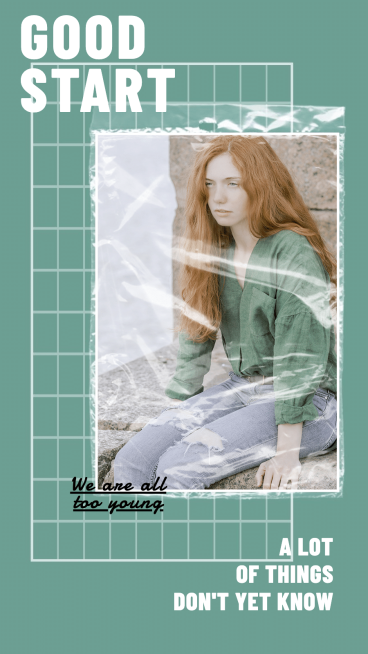 Fashion Woman Plastic Feel Personal Display Instagram Story预览效果