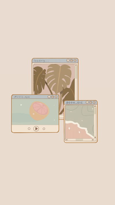 Retro Interface Simulation Plants Scene Instagram Highlight