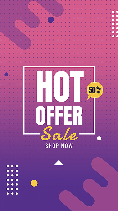 Creative Dialog Box Element Hot Offer Sale Instagram Highlight