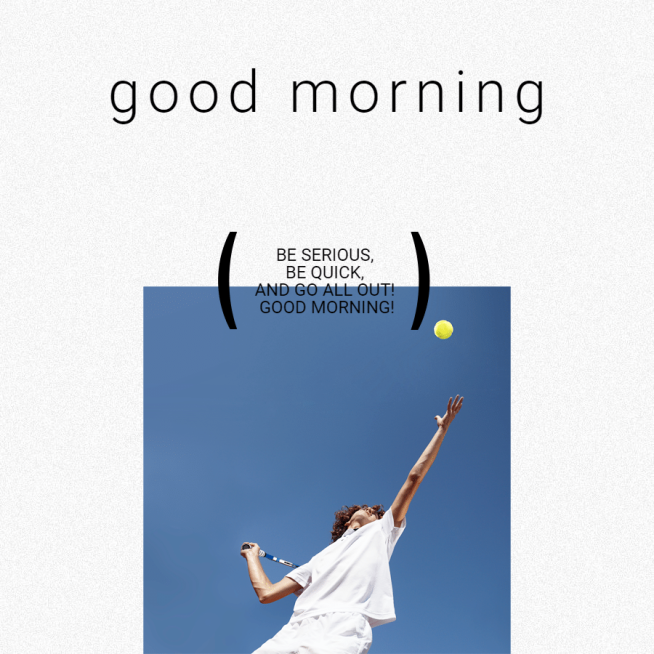 Good Morning Quotes Fashion Simple Style Poster Instagram Post预览效果