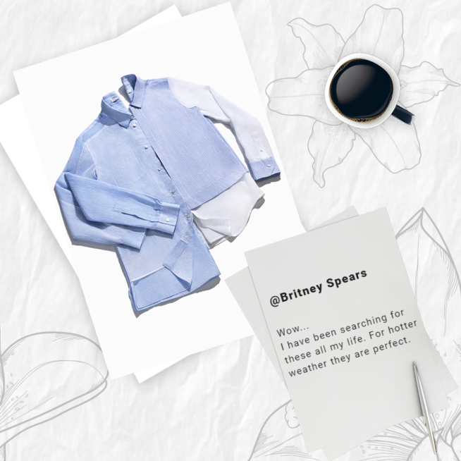 Women's Simple Shirt Product Review Customer Feedback Ecommerce Product Image预览效果