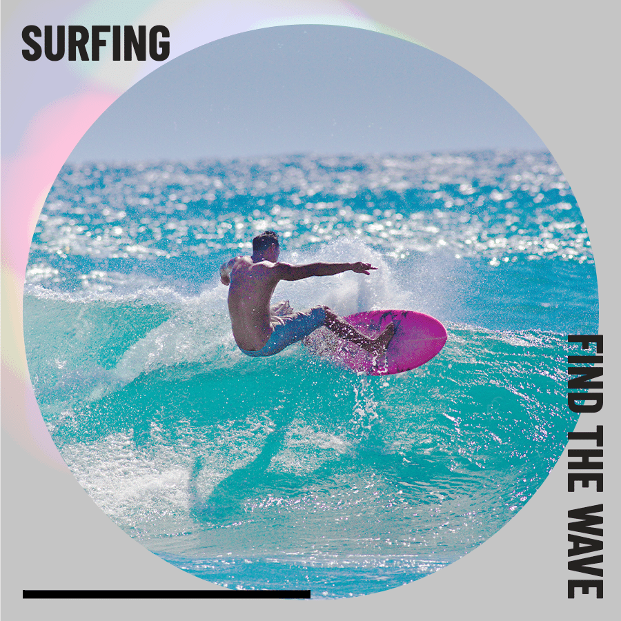 Simple Fashion Surfing Man Lifestyle Display Instagram Post预览效果