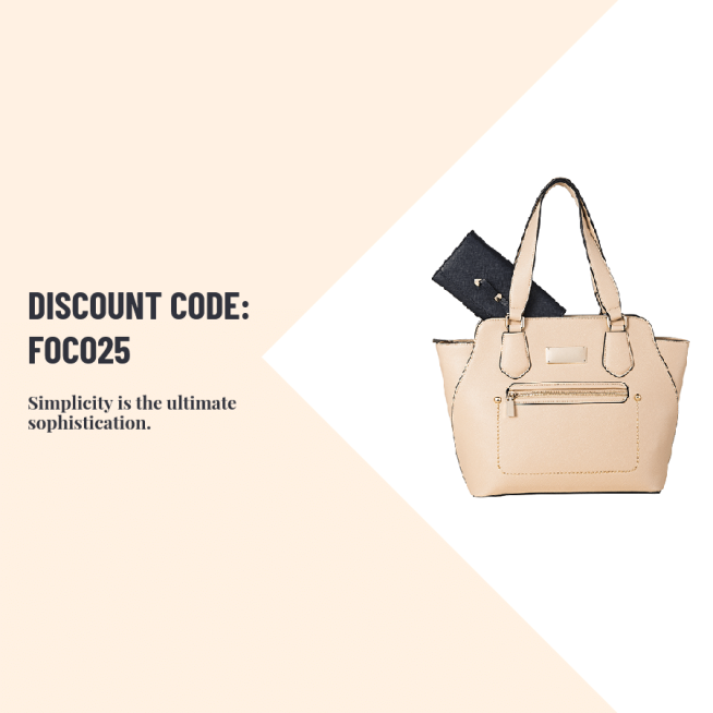 Pink White Background Bags Promotion Fashion Simple Style Poster Instagram Post预览效果