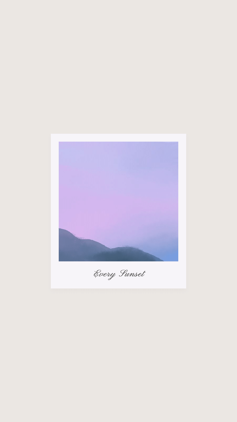 Pure Color Background Art Mountain Illustration Simple Fashion Style Instagram Highlight