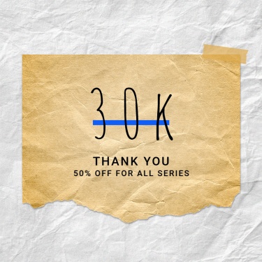 30K Follower Celebration Sale Event Announcement Ecommerce Product Image