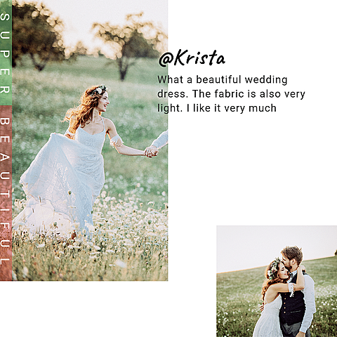 Wedding Dress Customer Review Feedback Ecommerce Product Image