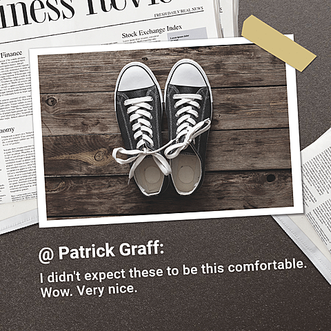 Simple Literary Shoes Sales Feedback Instagram Post
