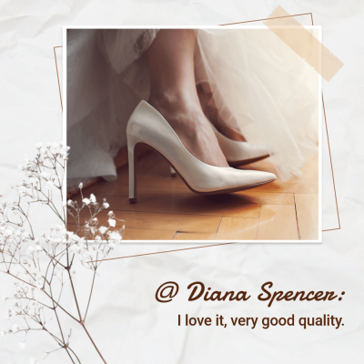 Simple Literary Women's High Heels Sales Feedback Instagram Post