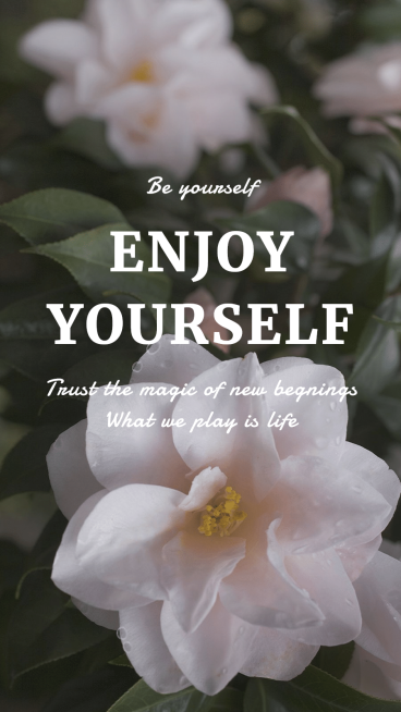 Flowers Background English Illustration Art Simple Fresh Style Poster Instagram Story预览效果