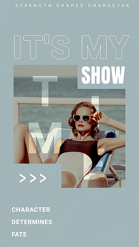 Retro Style Fashion Woman Personal Show Instagram Story