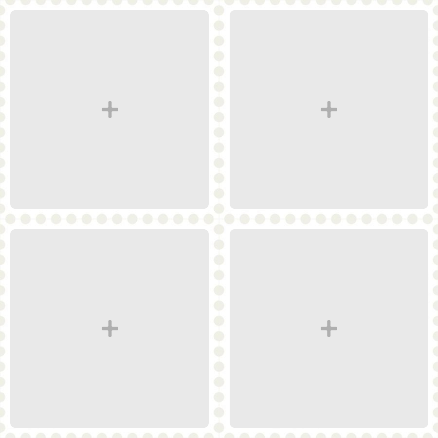 Minimalist Square Frame Dots Element Picture Puzzle Instagram Post预览效果