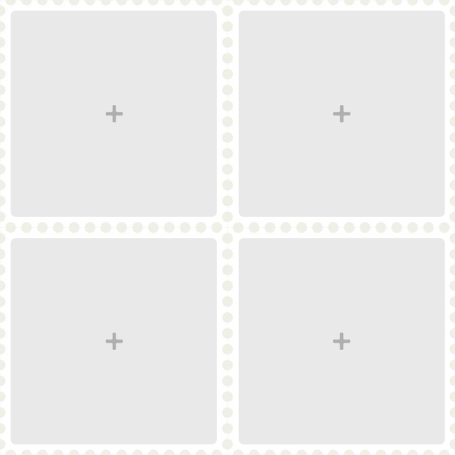 Minimalist Square Frame Dots Element Picture Puzzle Instagram Post预览效果