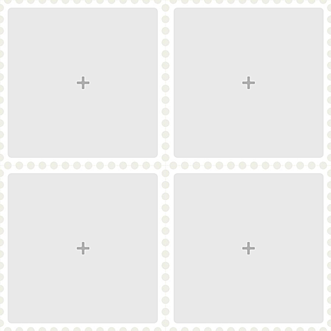 Minimalist Square Frame Dots Element Picture Puzzle Instagram Post