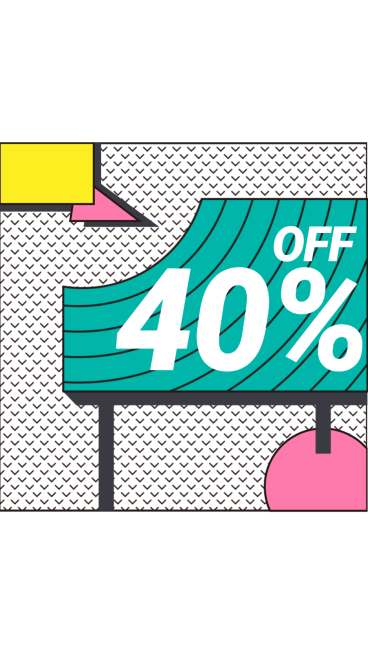 Simple Geometry Frame Stripe Element Discount Sale Instagram Highlight预览效果