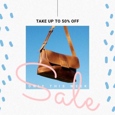 Simple Fashion Women's Bag Discount Sale Instagram Post