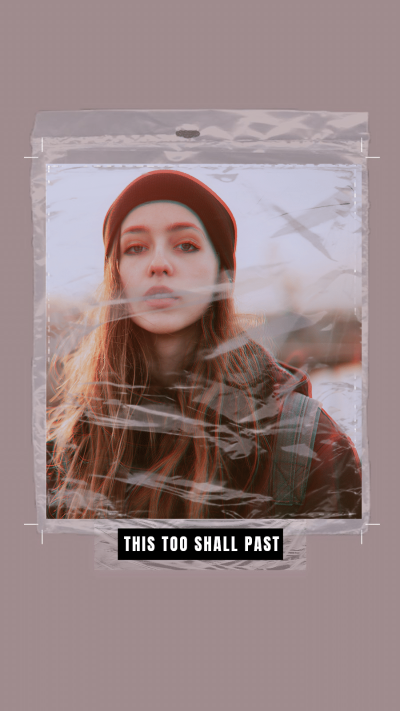 Literary Plastic Texture Hat Woman Text Quotes Instagram Story