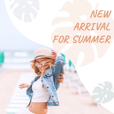 Leaf Element Fresh Women's Wear Summer New Arrival Display Ecommerce Product Image