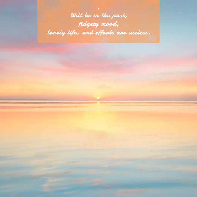 Sea Sky Merged Into One Incentive Text Fashion Simple Style Poster Instagram Post预览效果