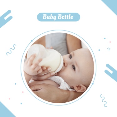 Blue Color System Circle Element Baby Products Sale Ecommerce Product Image