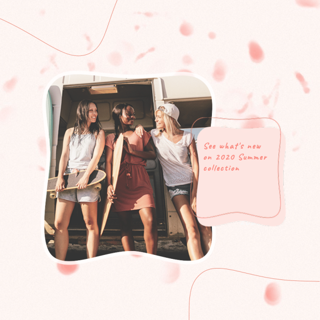 Simple Fashion Women's Wear New Arrival Summer Collection Instagram Post预览效果