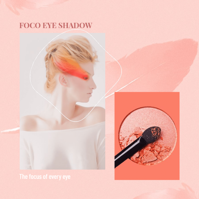Simple Fashion Eye Shadow Display Introduction Instagram Post预览效果