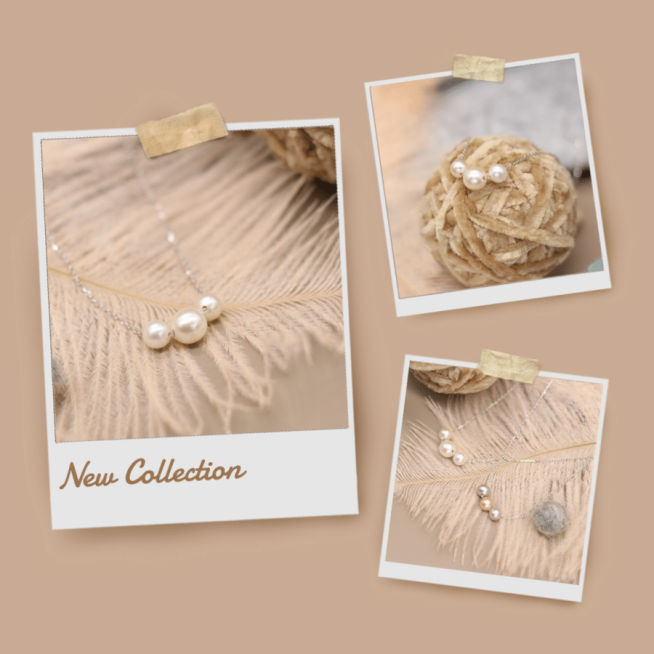 Literary Necklace New Arrival Instagram Post预览效果