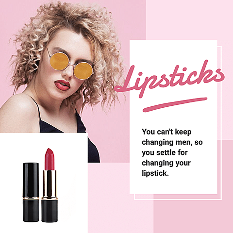 Afro Simple Fashion Lipsticks Display Introduction Ecommerce Product Image