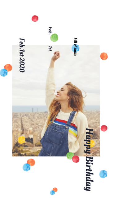 Literary Woman Personal Display Birthday Greeting Instagram Story预览效果