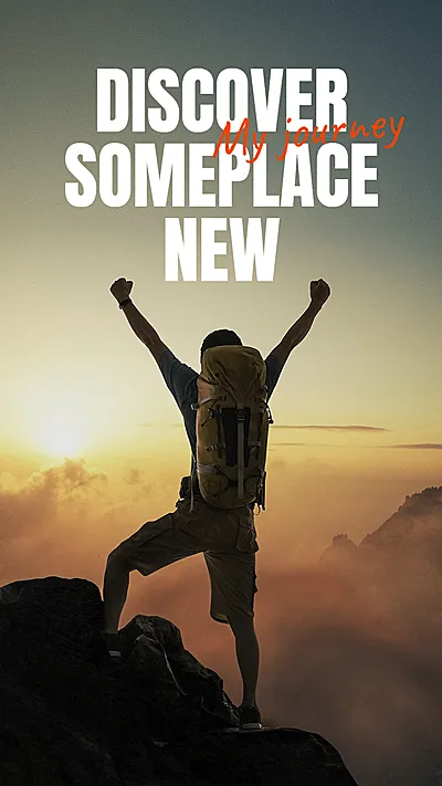 Outdoor Sport Climb Fashion Simple Style Poster Instagram Story