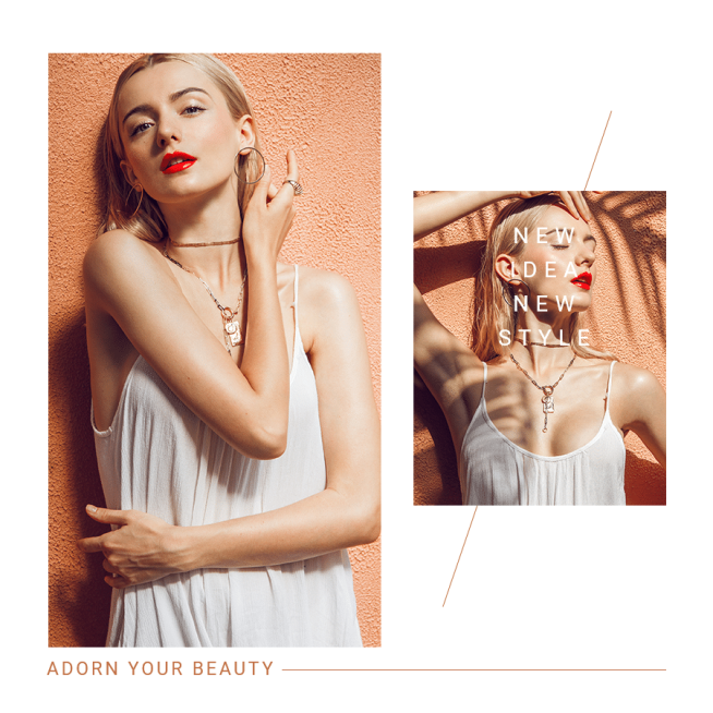 Woman Clothing Show Photos New Arrival Fashion Art Simple Style Poster Instagram Post预览效果