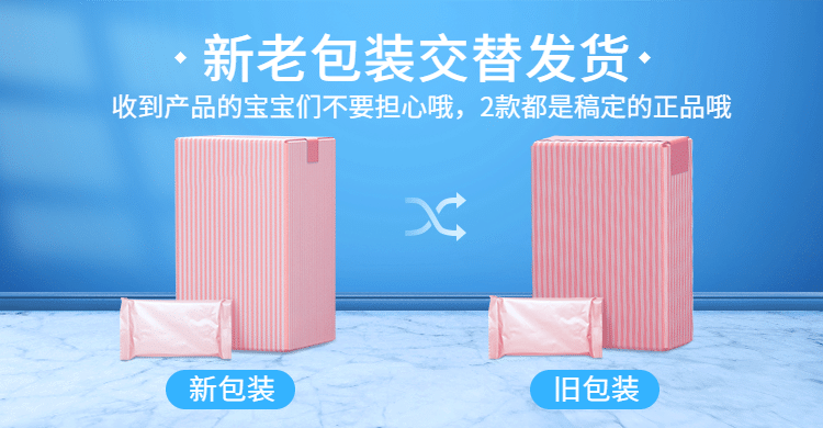 食品新旧包装说明海报banner预览效果