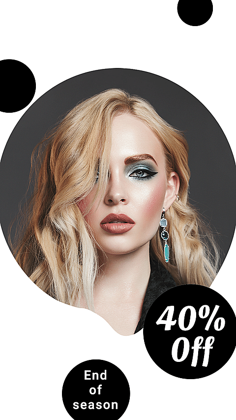 Simple Fashion Earring Discount Instagram Story