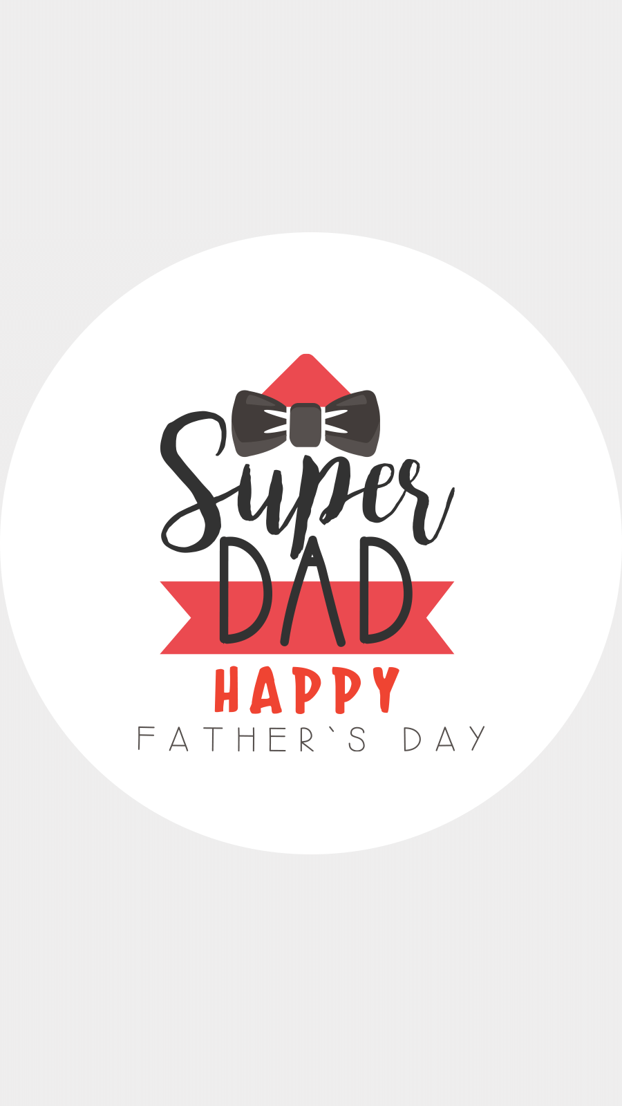 Simple Retro Circle Element Father's Day Promotion Instagram Highlight