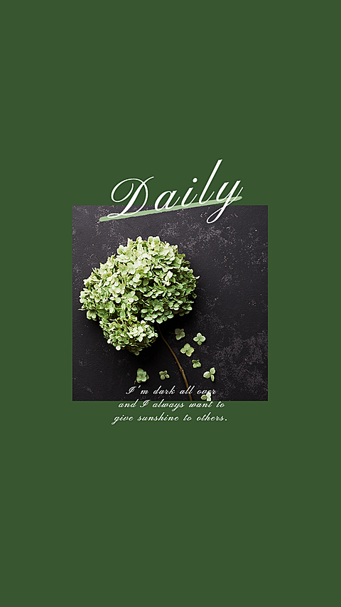 Fresh Style Plant Theme Green Bouquet Photography Instagram Highlight