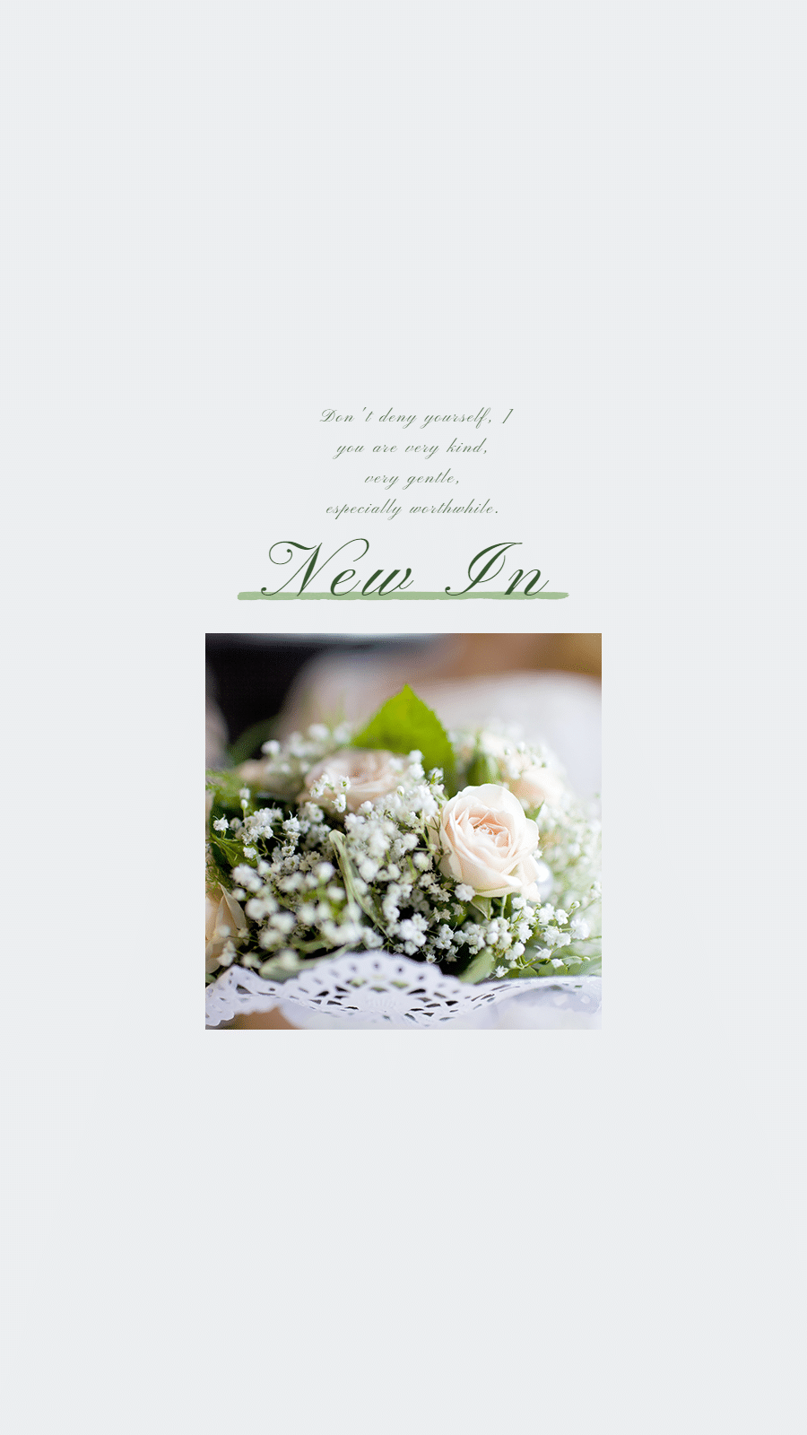 Literary Square Frame Bouquet Simple Text New In Instagram Highlight