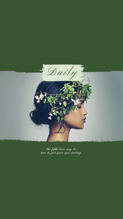 Plant Theme Green Brush Photography Text Daily Instagram Highlight