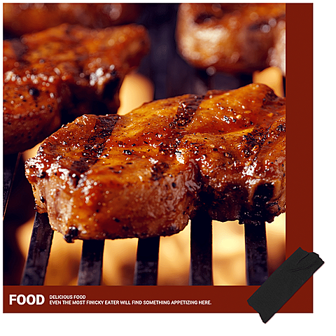 Minimalist Delicacy Meat Sharing Display Instagram Post