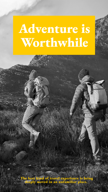 Climb Mountain Travel Record Sport Promotion Fashion Simple Style Poster Instagram Story预览效果