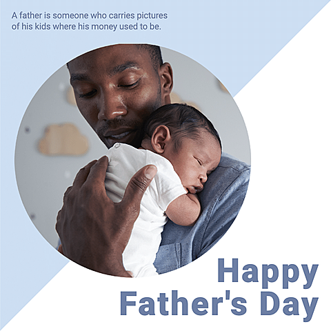 Fashion Father's Day Greeting Text Photo Instagram Post