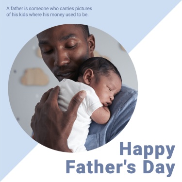 Fashion Father's Day Greeting Text Photo Instagram Post