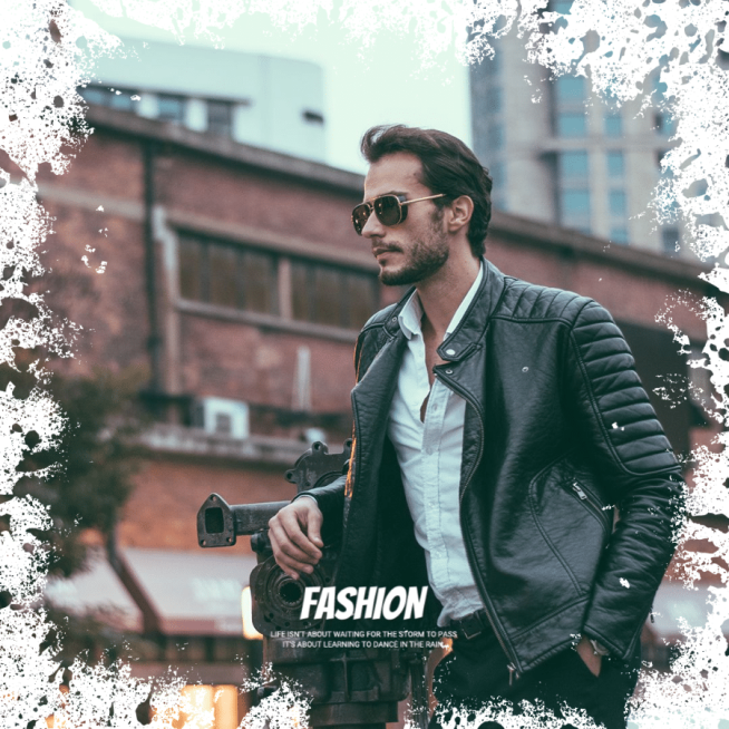Special Frame Fashion Jacket Man Personal Display Instagram Post预览效果