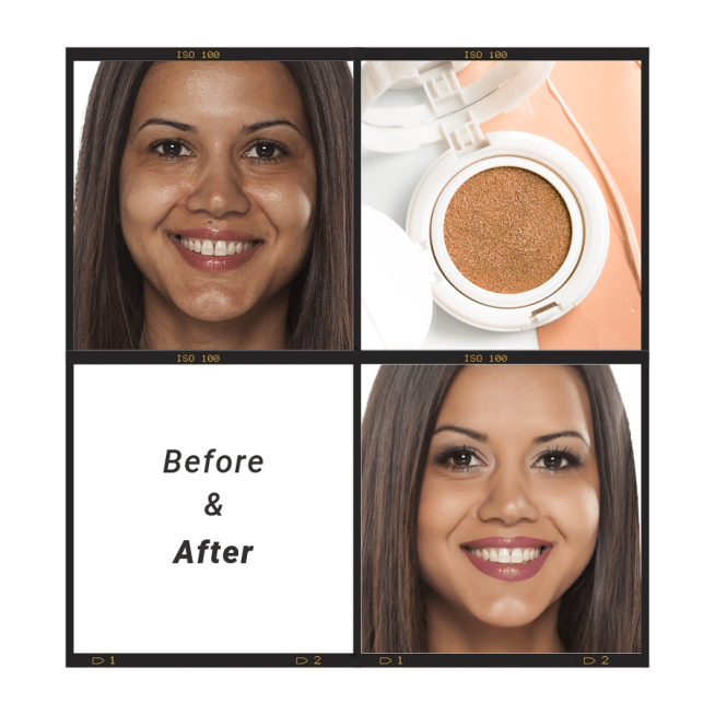 Bronze Color Pressed Foundation Makeup Ecommerce Product Image预览效果