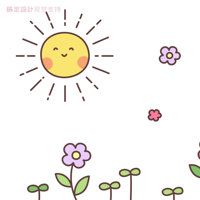 早安问候插画方形海报预览效果