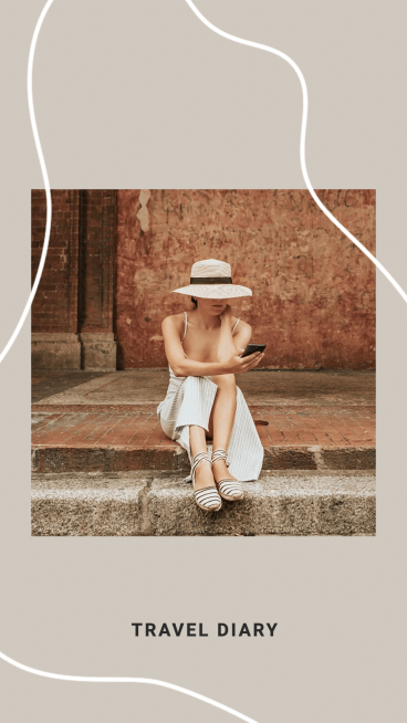 Travel Record Women Photo Art Simple Fashion Style Poster Instagram Story预览效果