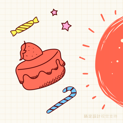 三宫格分割线生日祝福方形海报