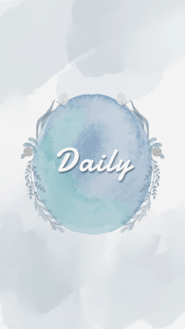 Simple Fresh Style Leaves Pattern Watercolor Text Daily Instagram Highlight预览效果