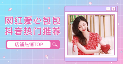 上新网红风女包海报banner